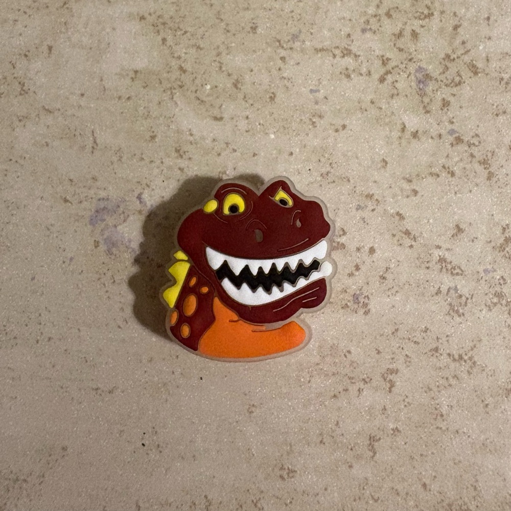 5/$15 CROCS jibbitz shoe charm Dino